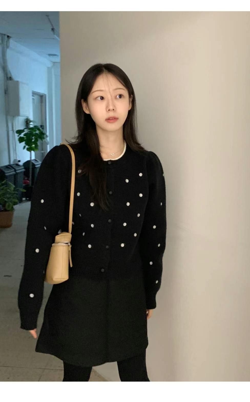 VEVE韓國直郵東大門實拍女裝新品熱賣時尚真品推薦針織衫開衫VEVE針織衫