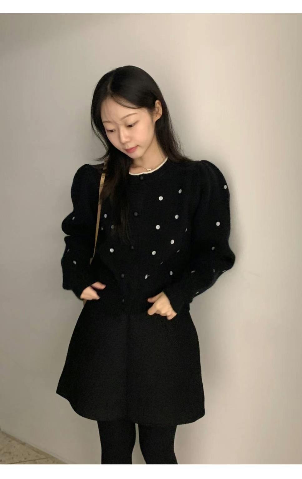 VEVE韓國直郵東大門實拍女裝新品熱賣時尚真品推薦針織衫開衫VEVE針織衫