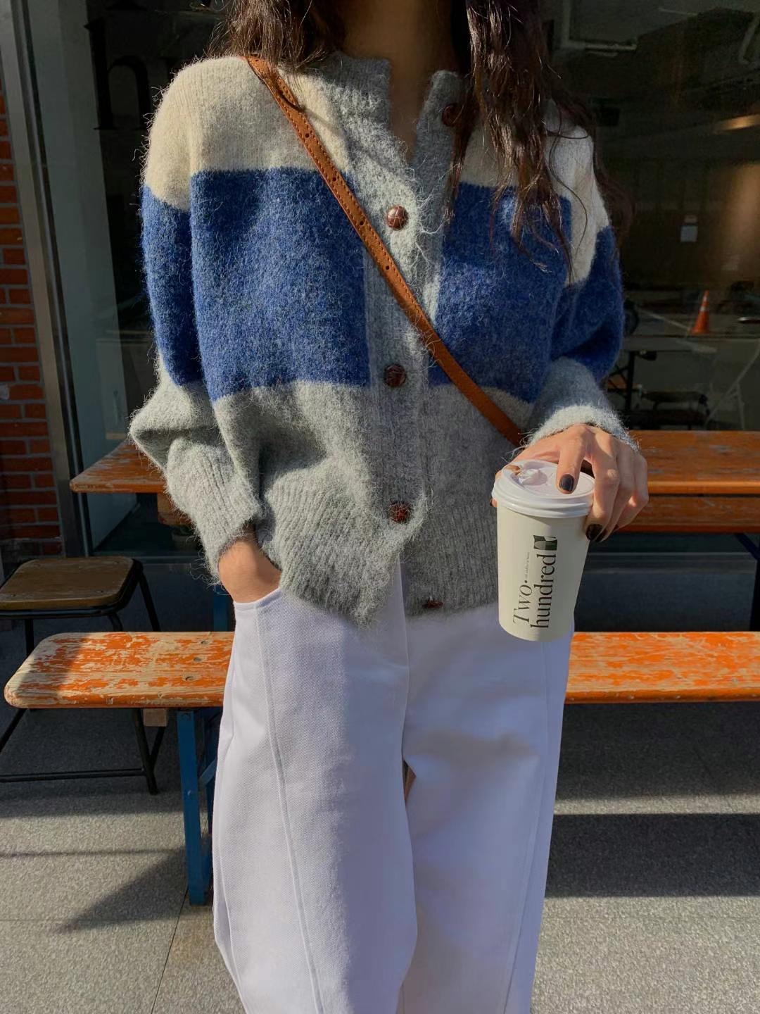 VEVE直郵韓國代購女裝新款時尚休閑職業熱賣真品推薦針織衫VEVE針織衫