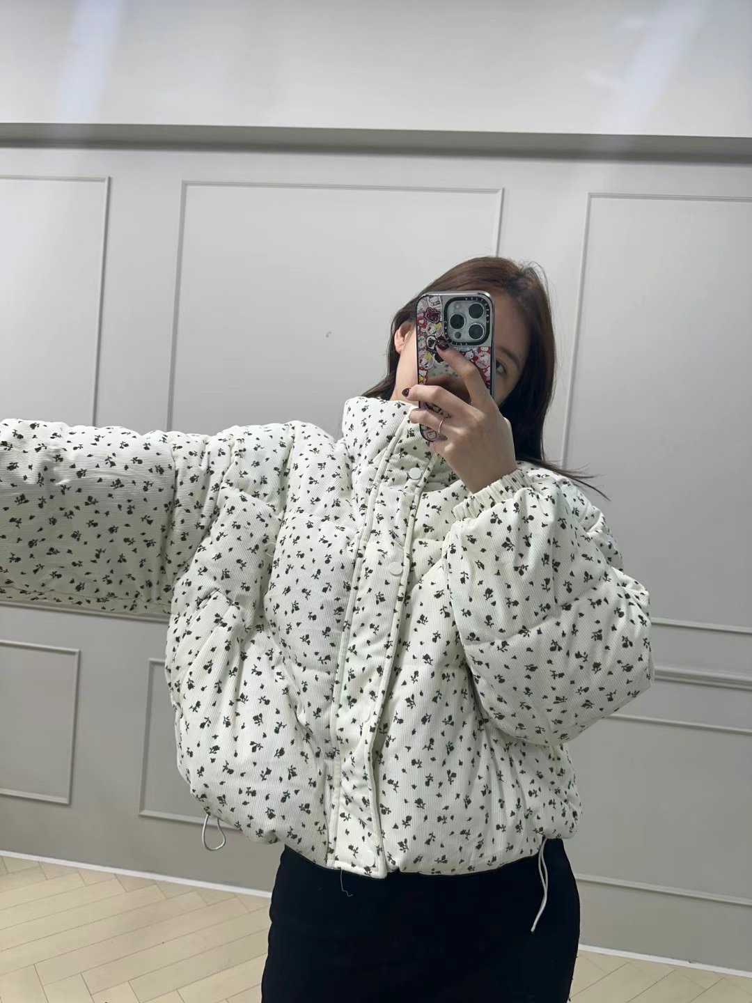 JAMES韓國代購女裝新品推薦熱賣人氣休閑職業時尚真品短款棉服JAMES短款棉服
