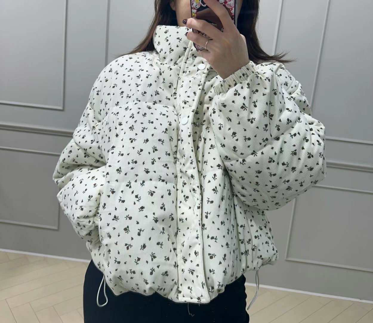 JAMES韓國代購女裝新品推薦熱賣人氣休閑職業時尚真品短款棉服JAMES短款棉服