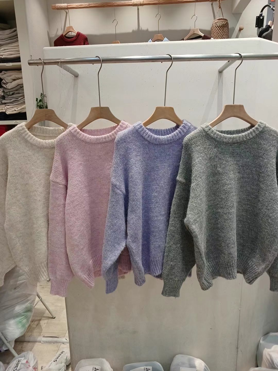 JAMES東大門實拍女士新品24秋冬真品休閑人氣時尚職業推薦毛衣JAMES毛衣