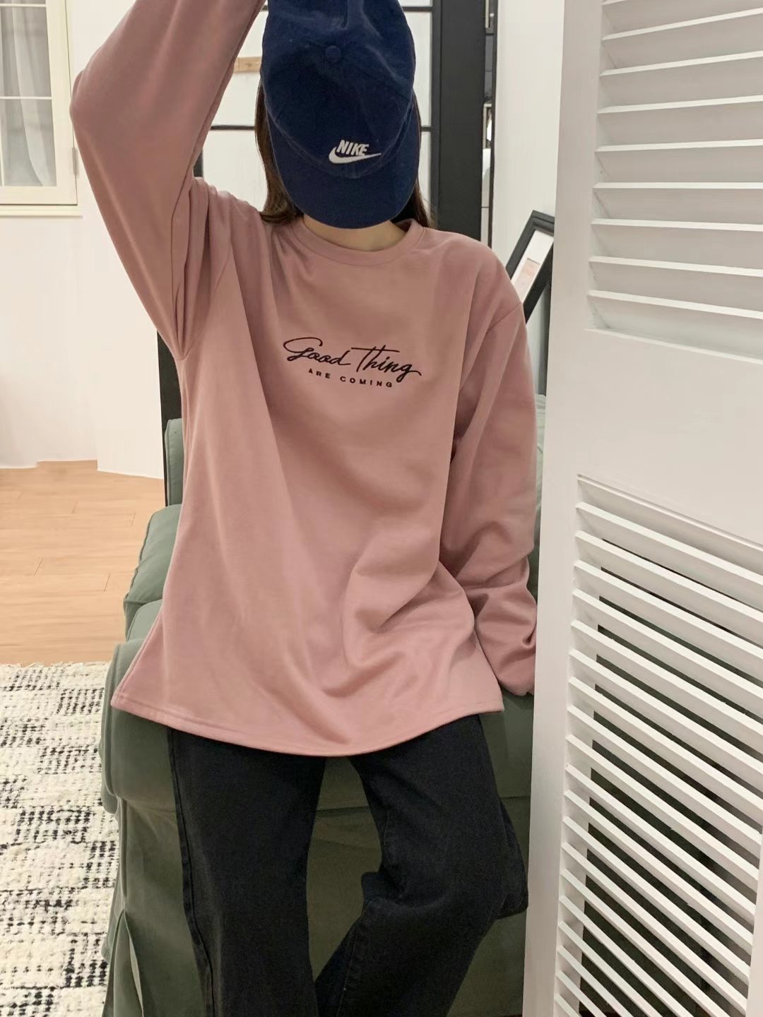 TDOUBLEJ韓國代購女裝新品24秋冬時尚熱賣推薦真品休閑衛衣TDOUBLEJ衛衣