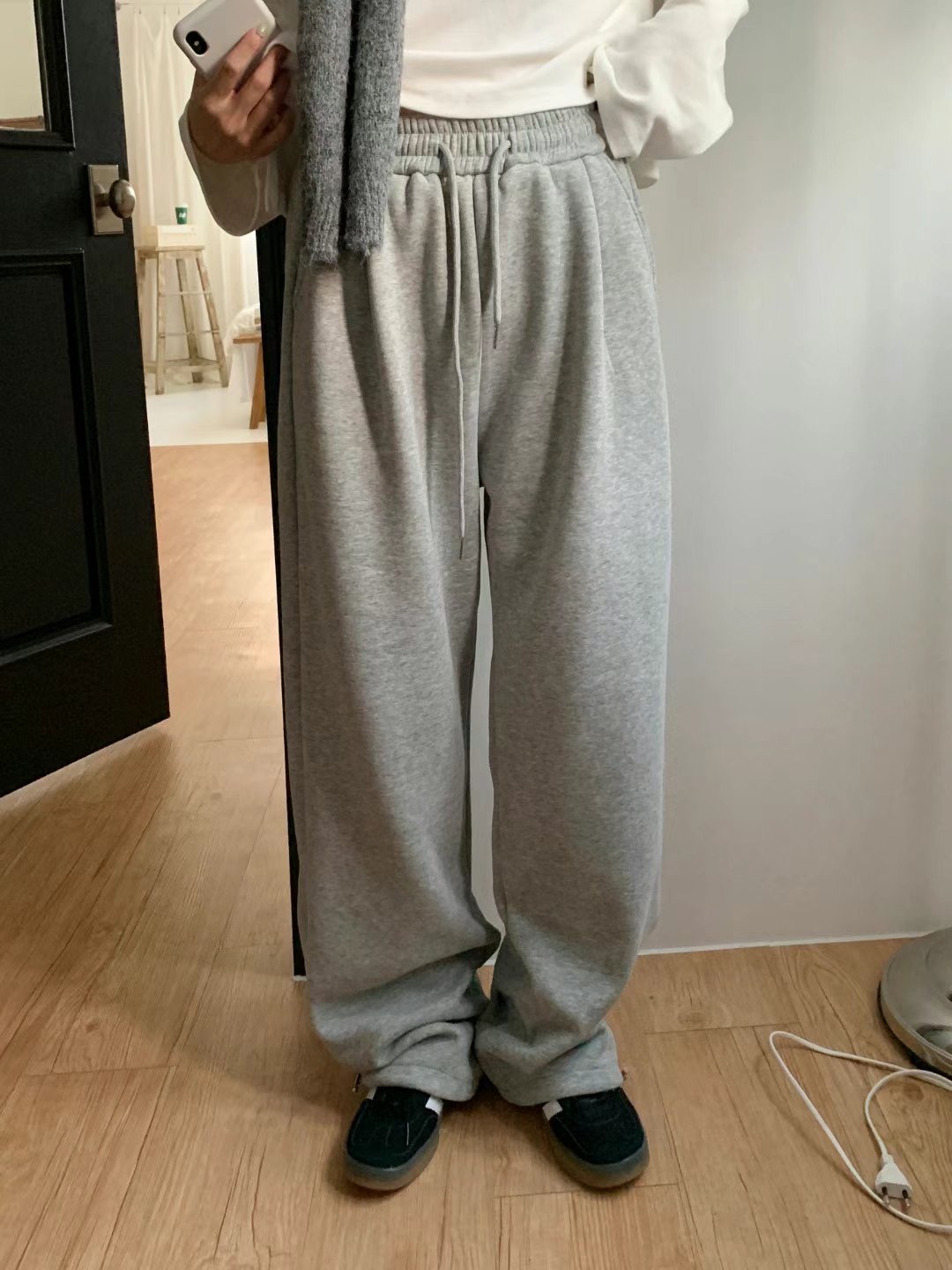 TDOUBLEJ韓國直郵女士新款休閑推薦24秋冬熱賣休閑褲水貂毛TDOUBLEJ休閑褲圖色3