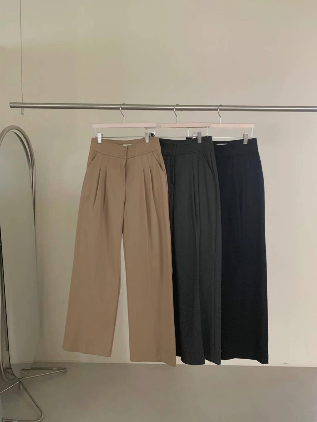 MONO_POLY東大門直郵女裝新品職業24秋冬推薦時尚人氣休閑褲MONO_POLY休閑褲圖色3左三色