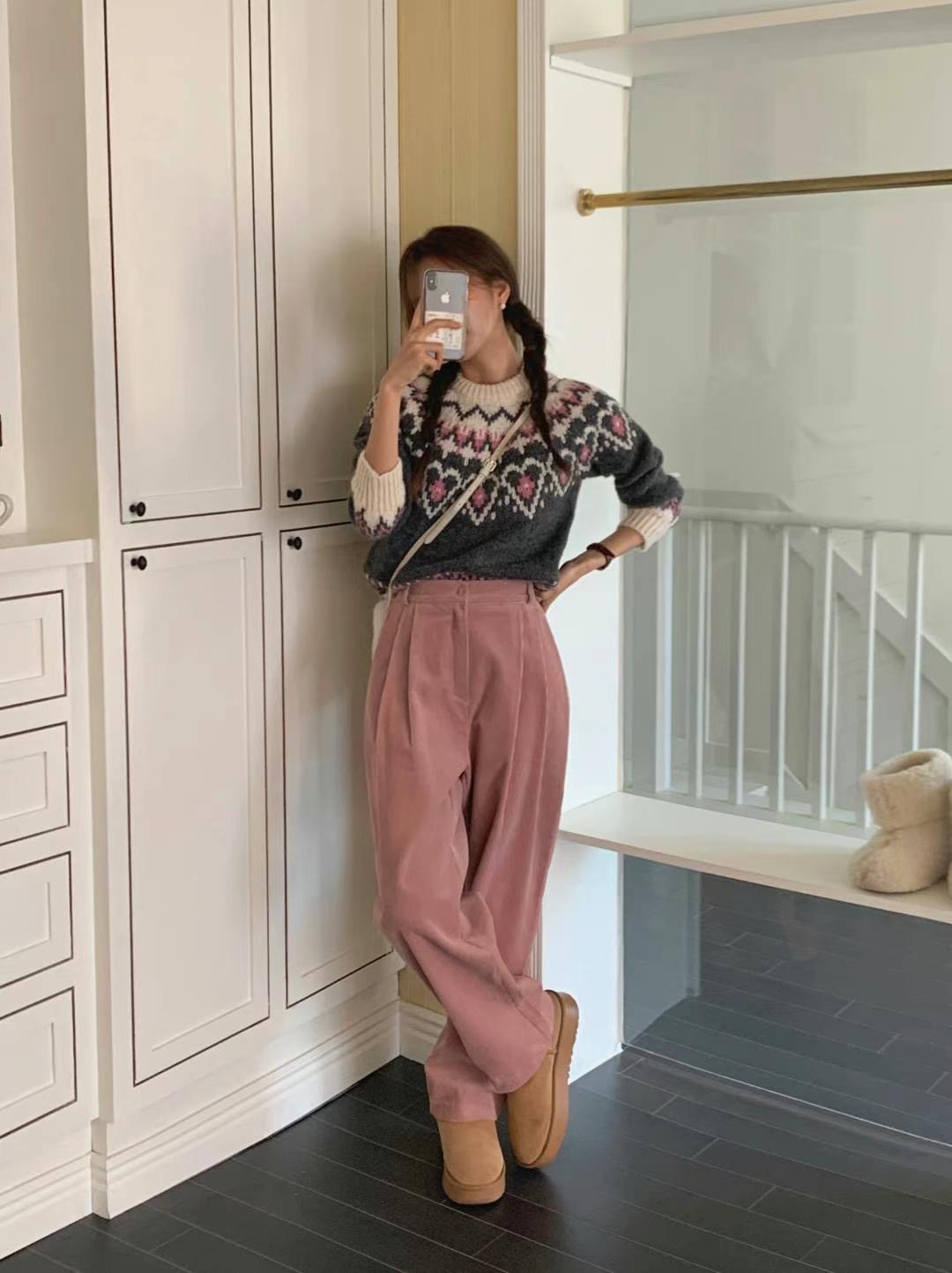 MONO_POLY東大門代購女裝新品真品人氣休閑職業24秋冬休閑褲MONO_POLY休閑褲