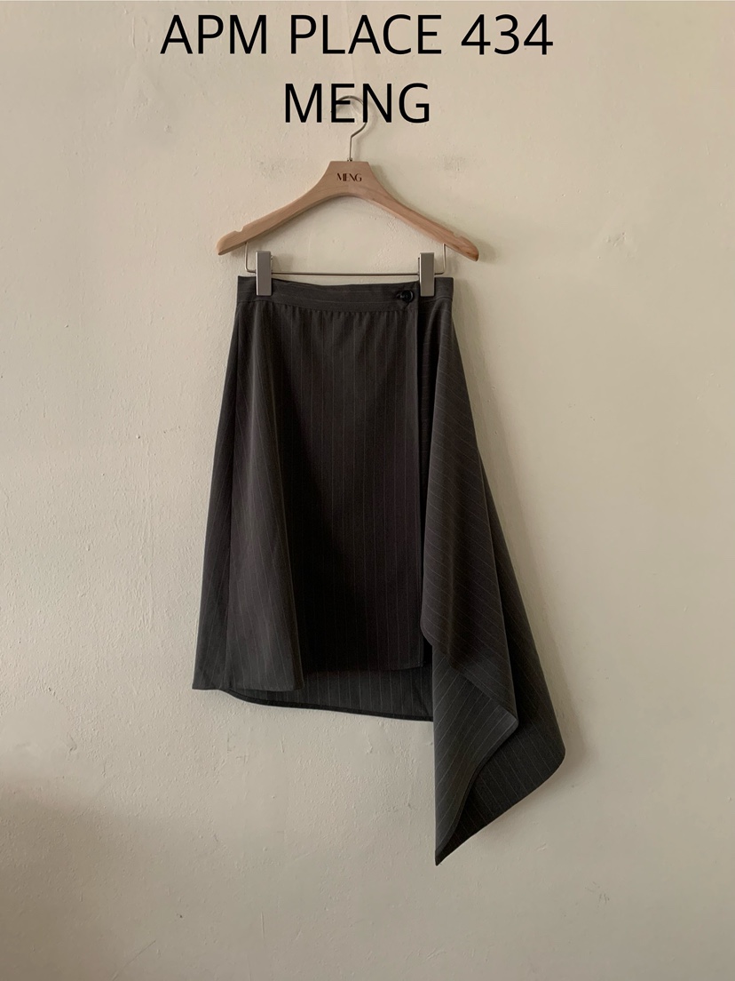 MENG直郵韓國代購女裝新品24秋冬熱賣時尚職業半身裙中短裙MENG半身裙/中短裙圖色2