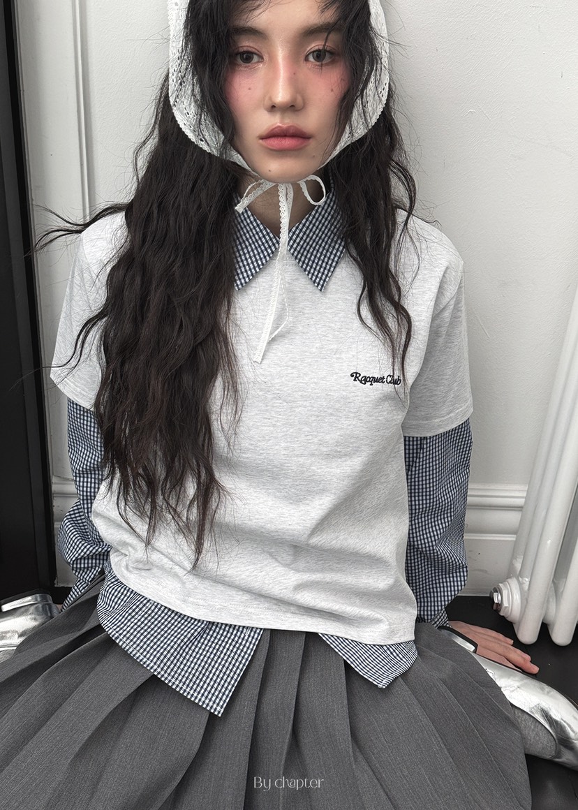 BY CHAPTER東大門實拍女士新款推薦時尚熱賣休閑人氣T恤刺繡ChapterT恤圖色2