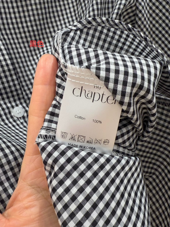 BY CHAPTER東大門直郵女士新款推薦真品時尚25春夏襯衫蕾絲衫Chapter襯衫/蕾絲衫