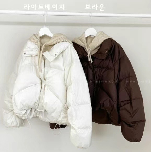 MU 뮤-T韓國代購女士新款人氣25春夏推薦真品短款棉服鴨絨MU 뮤-T短款棉服