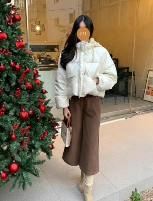 MU 뮤-T韓國代購女士新款人氣25春夏推薦真品短款棉服鴨絨MU 뮤-T短款棉服