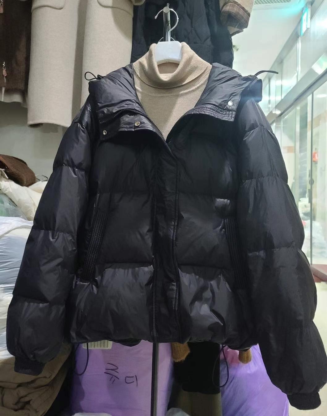 MU 뮤-T東大門代購女裝新品推薦熱賣職業短款棉服填充鵝絨MU 뮤-T短款棉服