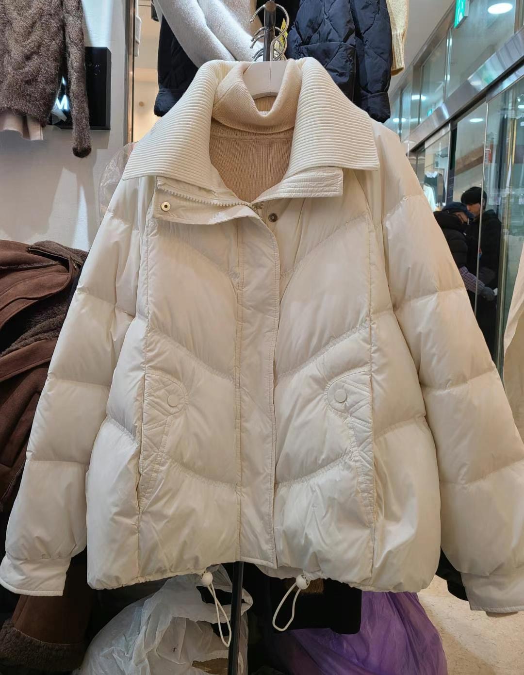 MU 뮤-T東大門直郵女裝新款時尚真品職業短款羽絨服填充鴨絨MU 뮤-T短款羽絨服