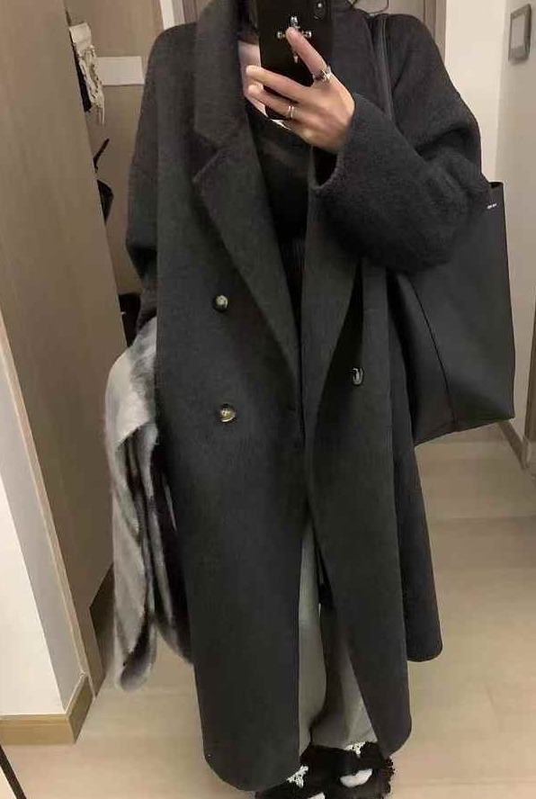 OLA韓國直郵女裝新款時尚熱賣25春夏休閑推薦職業中長款大衣mellor/OLA中長款大衣