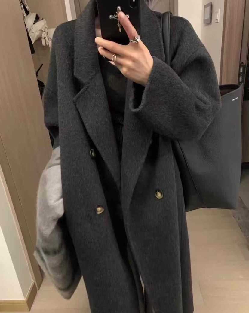 OLA韓國直郵女裝新款時尚熱賣25春夏休閑推薦職業中長款大衣mellor/OLA中長款大衣