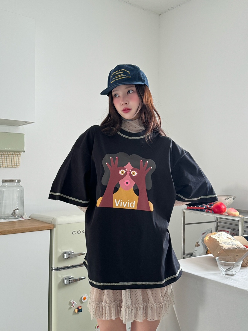 MAISONDEGLORY韓國直郵女士新款熱賣25春夏休閑推薦時尚T恤MAISON DE GLORYT恤