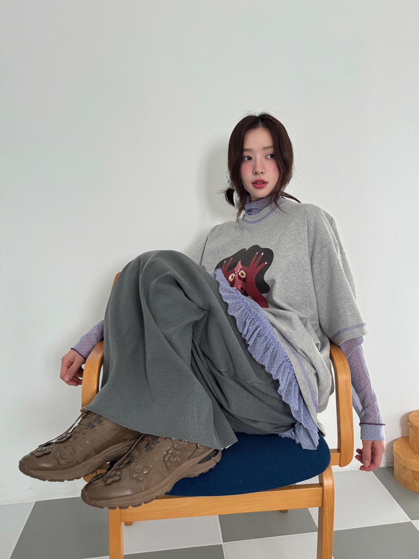 MAISONDEGLORY韓國直郵女士新款熱賣25春夏休閑推薦時尚T恤MAISON DE GLORYT恤