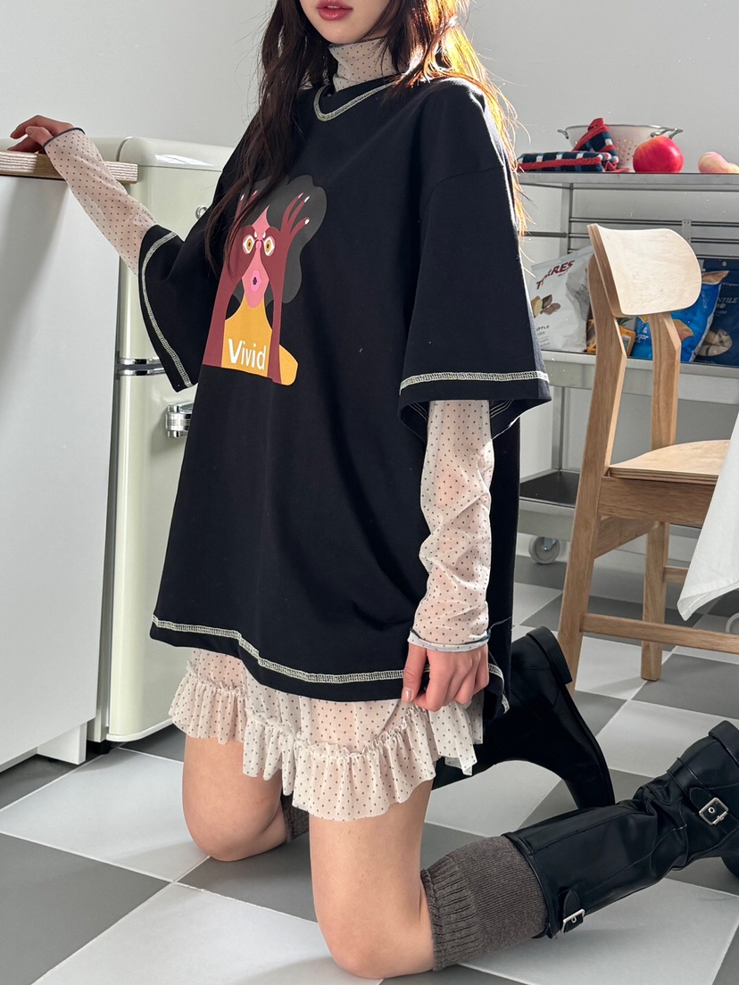 MAISONDEGLORY韓國代購女士新款推薦休閑熱賣真品時尚長袖T恤MAISON DE GLORY長袖T恤
