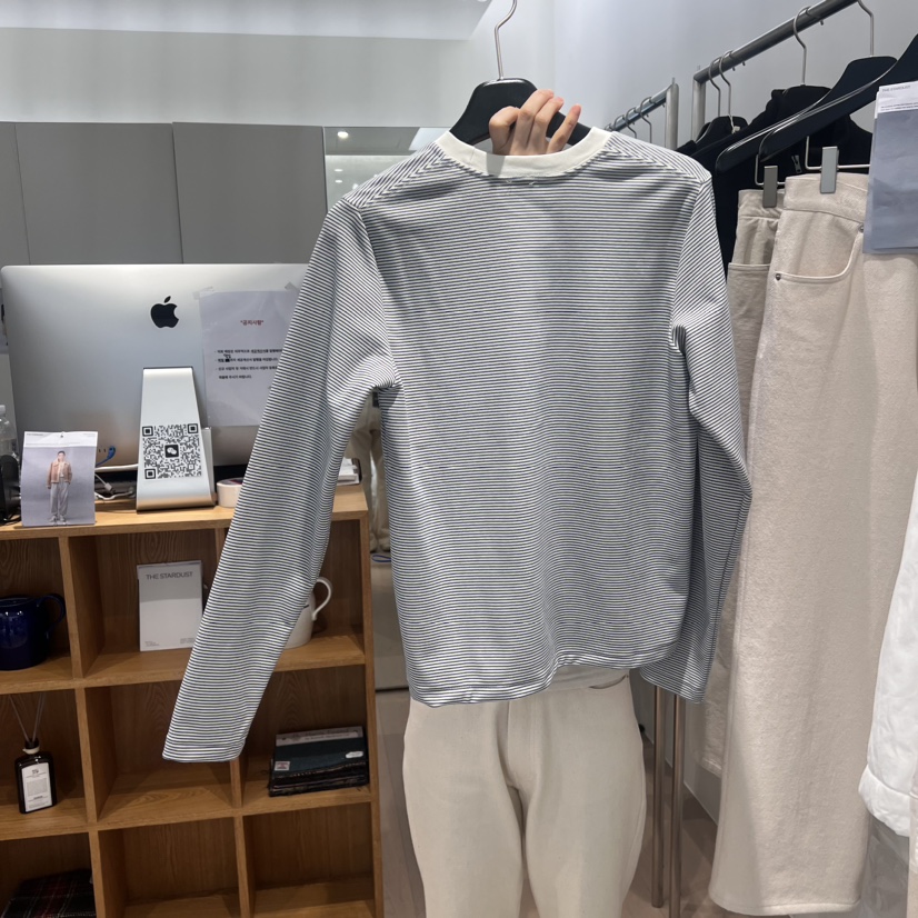 THE TARDUST韓國代購女裝新品真品25春夏休閑推薦長袖T恤春款THE TARDUST長袖T恤