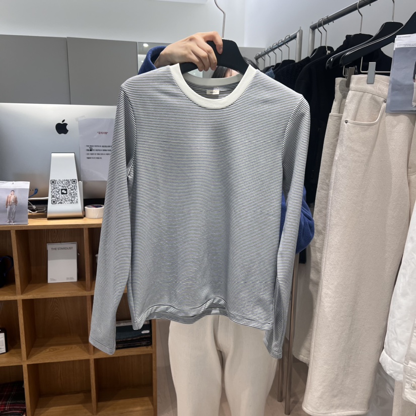 THE TARDUST韓國代購女裝新品真品25春夏休閑推薦長袖T恤春款THE TARDUST長袖T恤