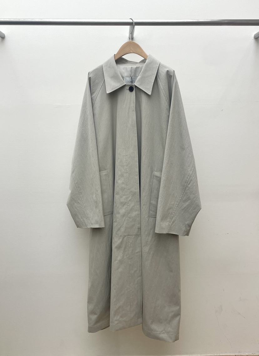 COMETE韓國代購女士新品25春夏時尚人氣職業真品熱賣長款風衣COMETE長款風衣圖色2