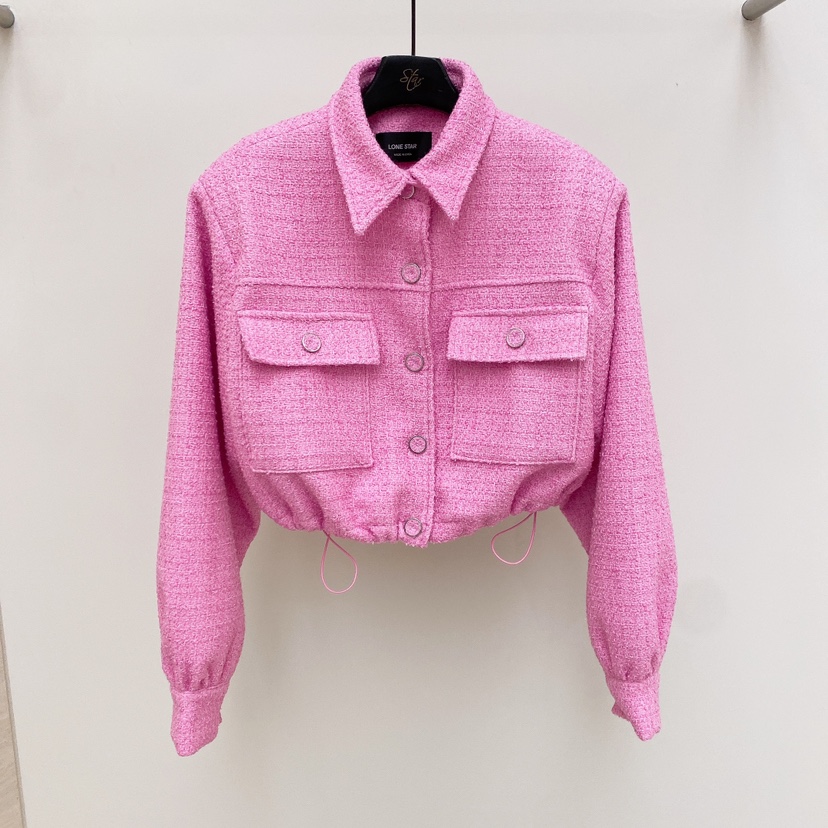 LONE STAR東大門直郵女士新品25春夏推薦夾克花呢春款短款FLAT夾克圖色2