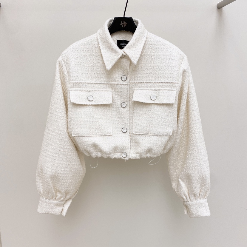 LONE STAR東大門直郵女士新品25春夏推薦夾克花呢春款短款FLAT夾克圖色3