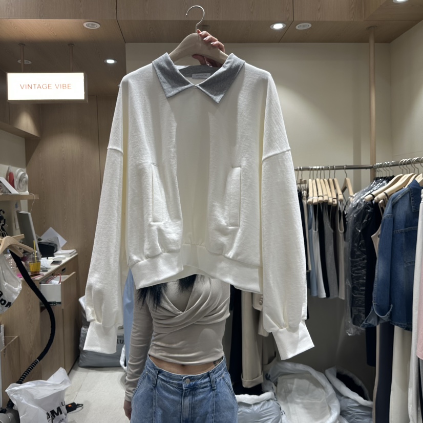 VINTAGE VIBE東大門代購女士新款真品熱賣25春夏時尚衛衣春款VINTAGE VIBE衛衣圖色2