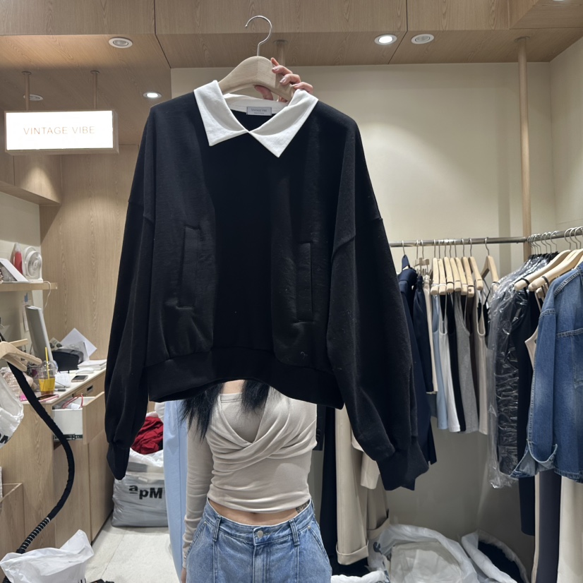 VINTAGE VIBE東大門代購女士新款真品熱賣25春夏時尚衛衣春款VINTAGE VIBE衛衣圖色3