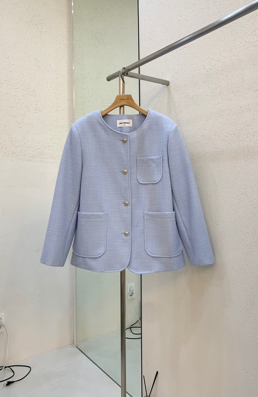 LIGHT AND SALT東大門實拍女裝新品推薦時尚職業夾克春款LIGHT AND SALT夾克圖色2