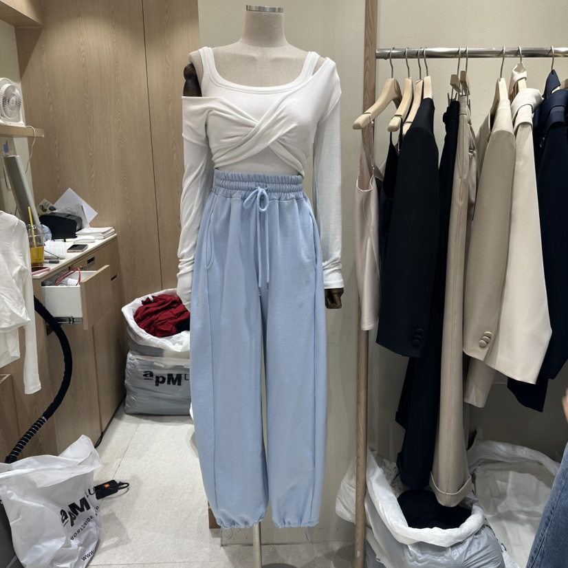 VINTAGE VIBE東大門代購女裝新品職業25春夏時尚長袖T恤春款VINTAGE VIBE長袖T恤