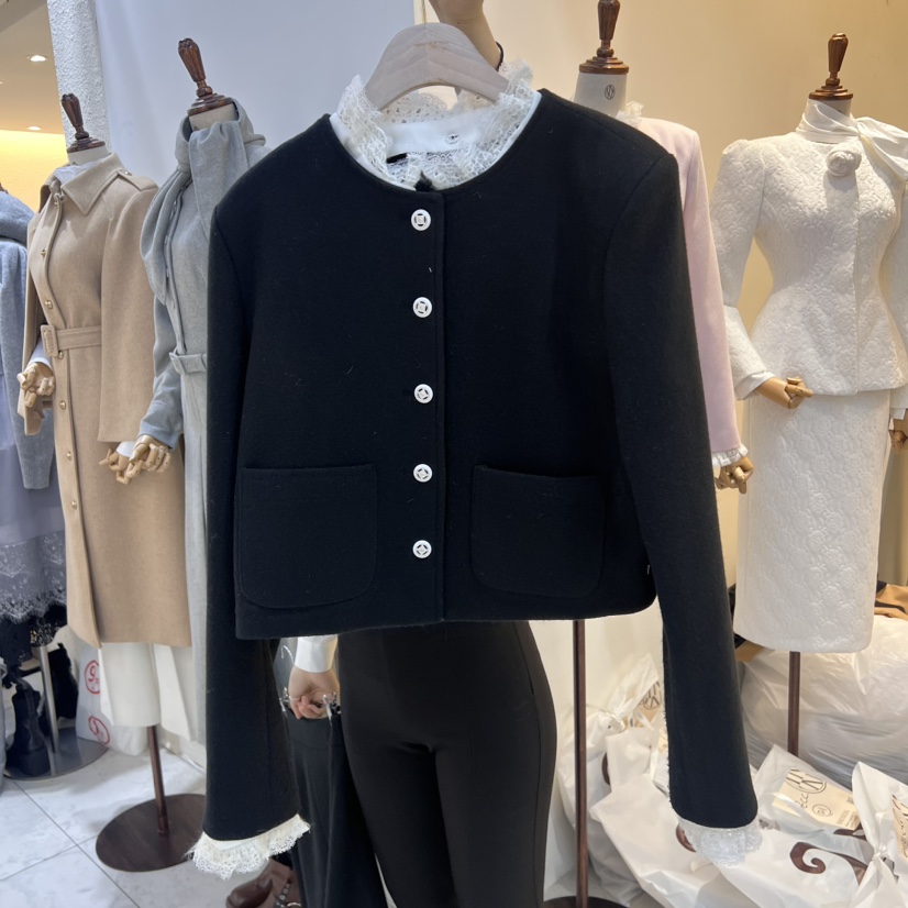 INNO韓國代購女士新品人氣熱賣休閑25春夏真品時尚夾克蕾絲INNO夾克圖色2