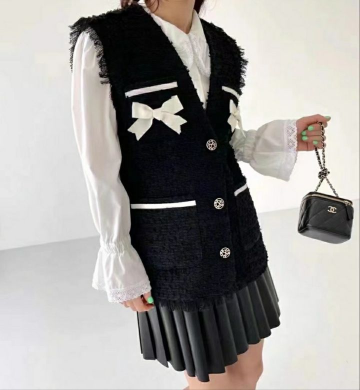 BLING BLING-S東大門實拍女裝新品推薦真品人氣休閑25春夏馬甲BLING BLING-S馬甲
