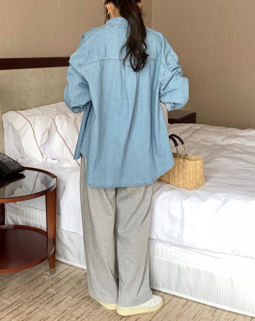 WOOD東大門實拍女士新款人氣職業熱賣推薦25春夏襯衫蕾絲衫WOOD襯衫/蕾絲衫