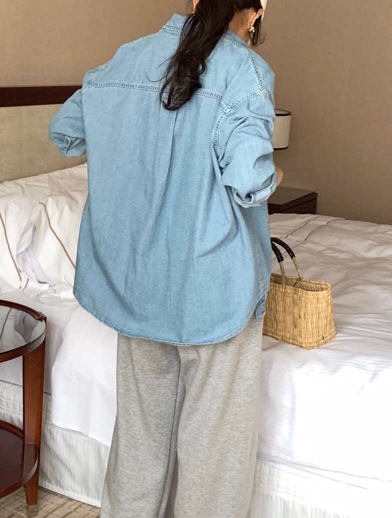 WOOD東大門實拍女士新款人氣職業熱賣推薦25春夏襯衫蕾絲衫WOOD襯衫/蕾絲衫