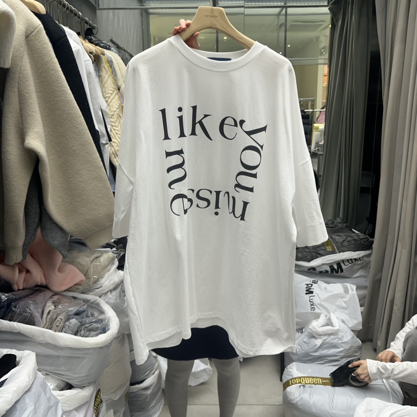 TOPQUEEN韓國代購女士新品真品職業時尚休閑人氣推薦T恤春款UOOVT恤圖色1
