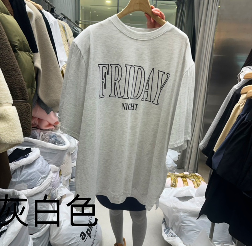 TOPQUEEN韓國代購女士新款時尚人氣真品推薦25春夏職業T恤春款UOOVT恤圖色2