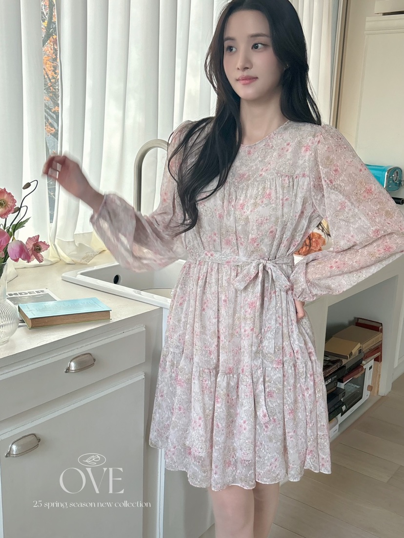 OVE東大門實拍女裝新品推薦25春夏職業休閑時尚真品人氣連衣裙OVE連衣裙