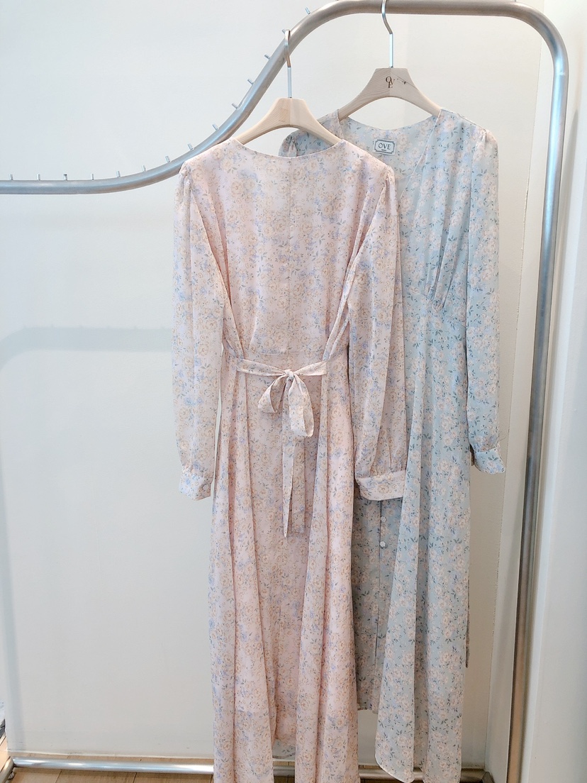 OVE東大門實拍女士新品真品休閑職業熱賣25春夏人氣時尚連衣裙OVE連衣裙