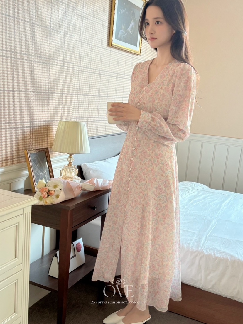 OVE東大門代購女士新品真品休閑25春夏人氣時尚推薦熱賣連衣裙OVE連衣裙