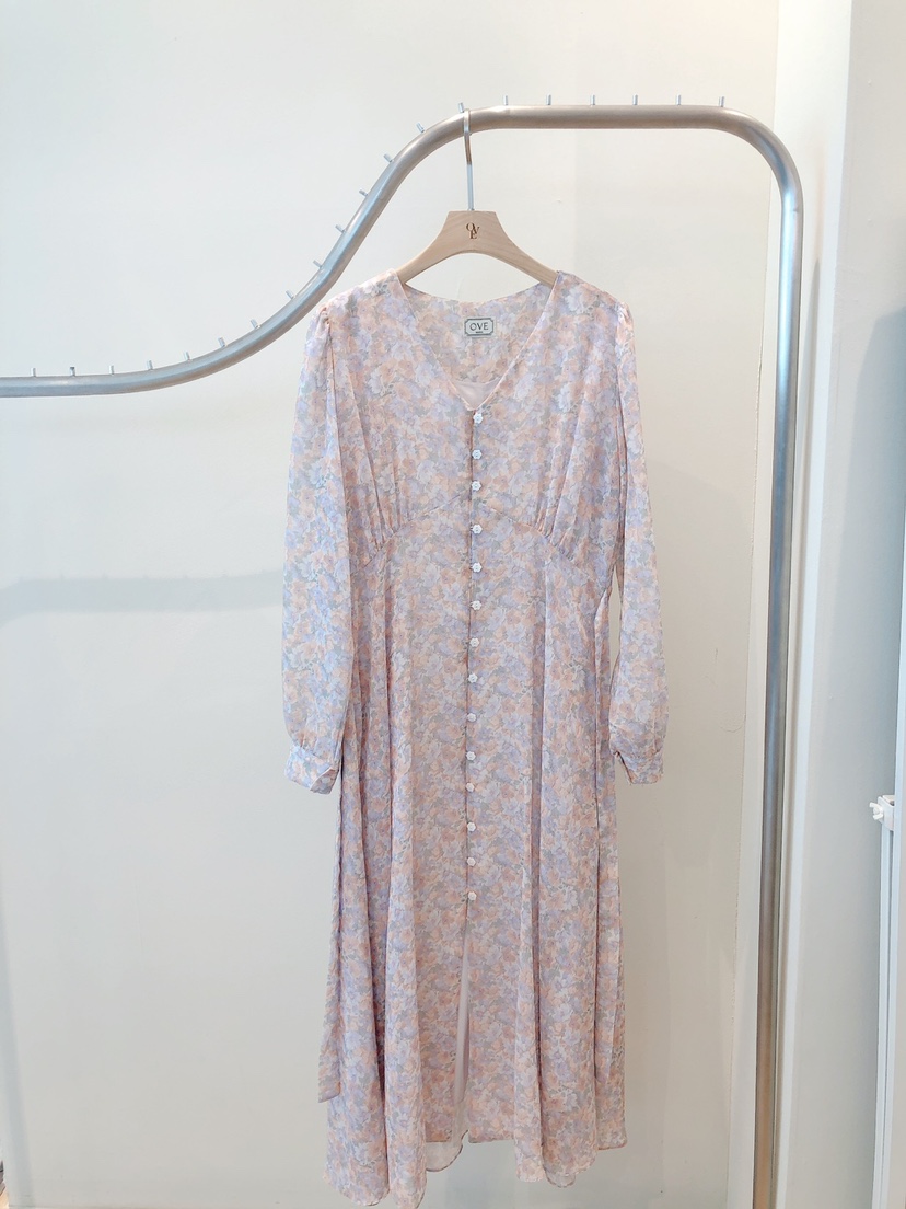 OVE東大門代購女士新品真品休閑25春夏人氣時尚推薦熱賣連衣裙OVE連衣裙圖色2