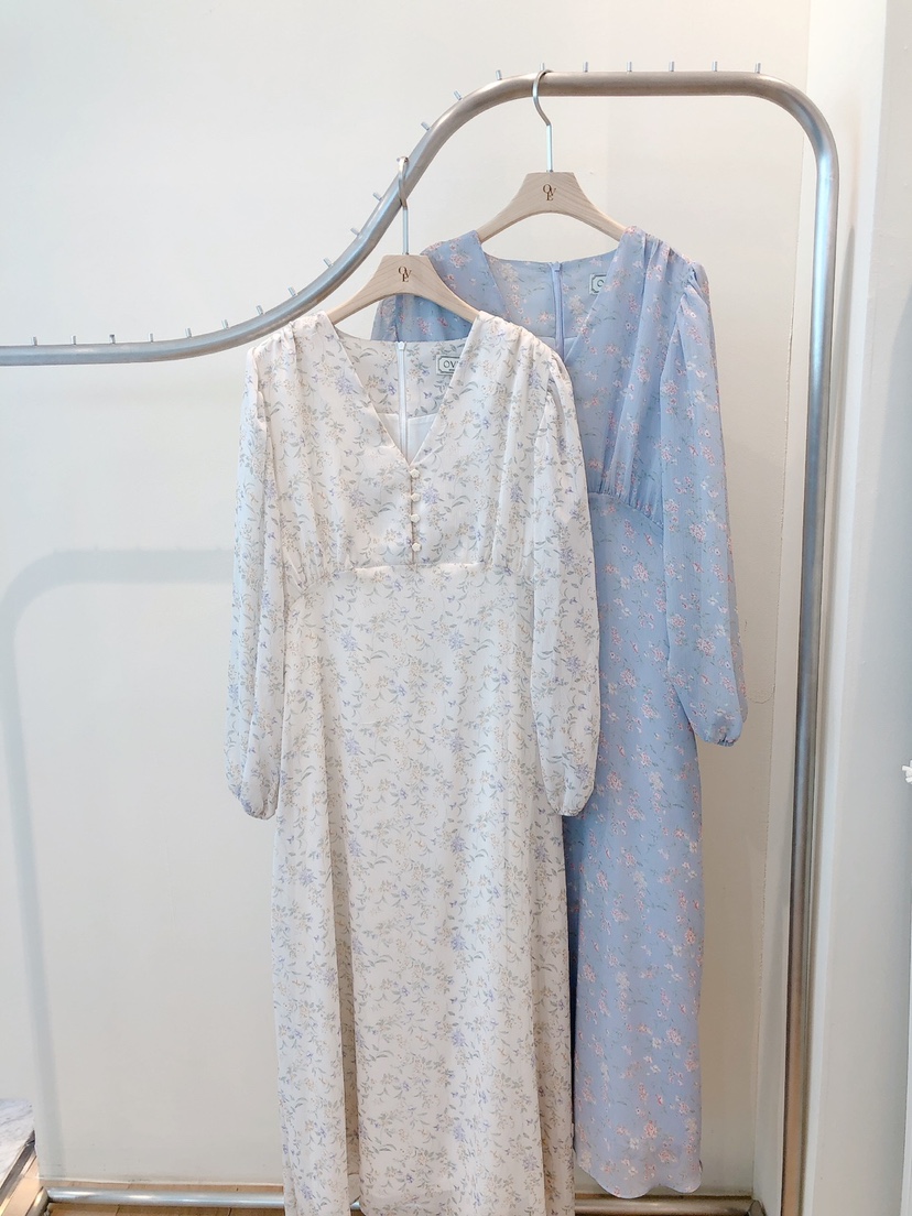 OVE東大門實拍女士新品25春夏時尚推薦人氣真品休閑連衣裙柔軟OVE連衣裙