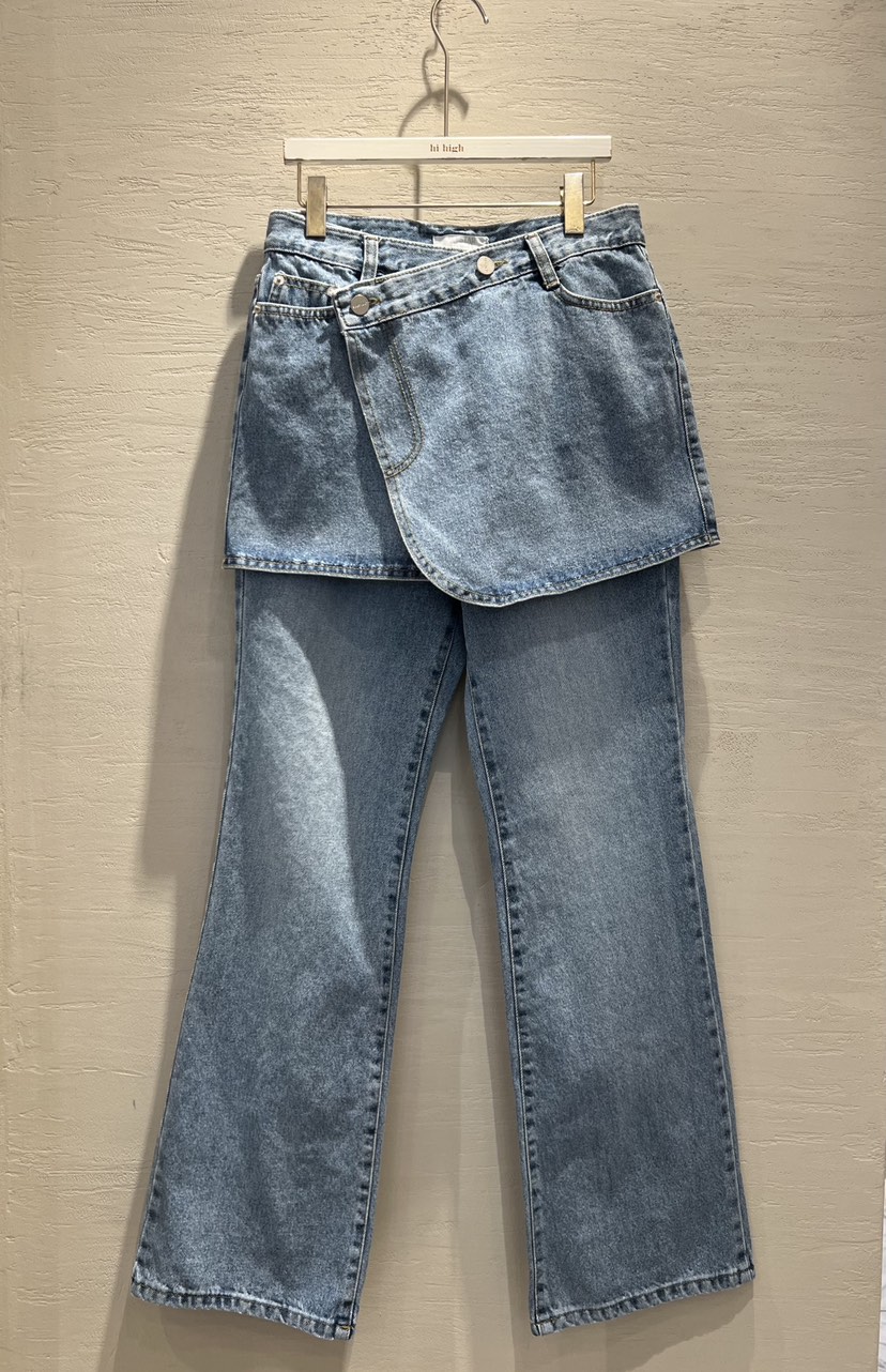 HI HIGH東大門直郵女裝新品熱賣25春夏人氣真品牛仔褲春款SEESTAR/hi high牛仔褲
