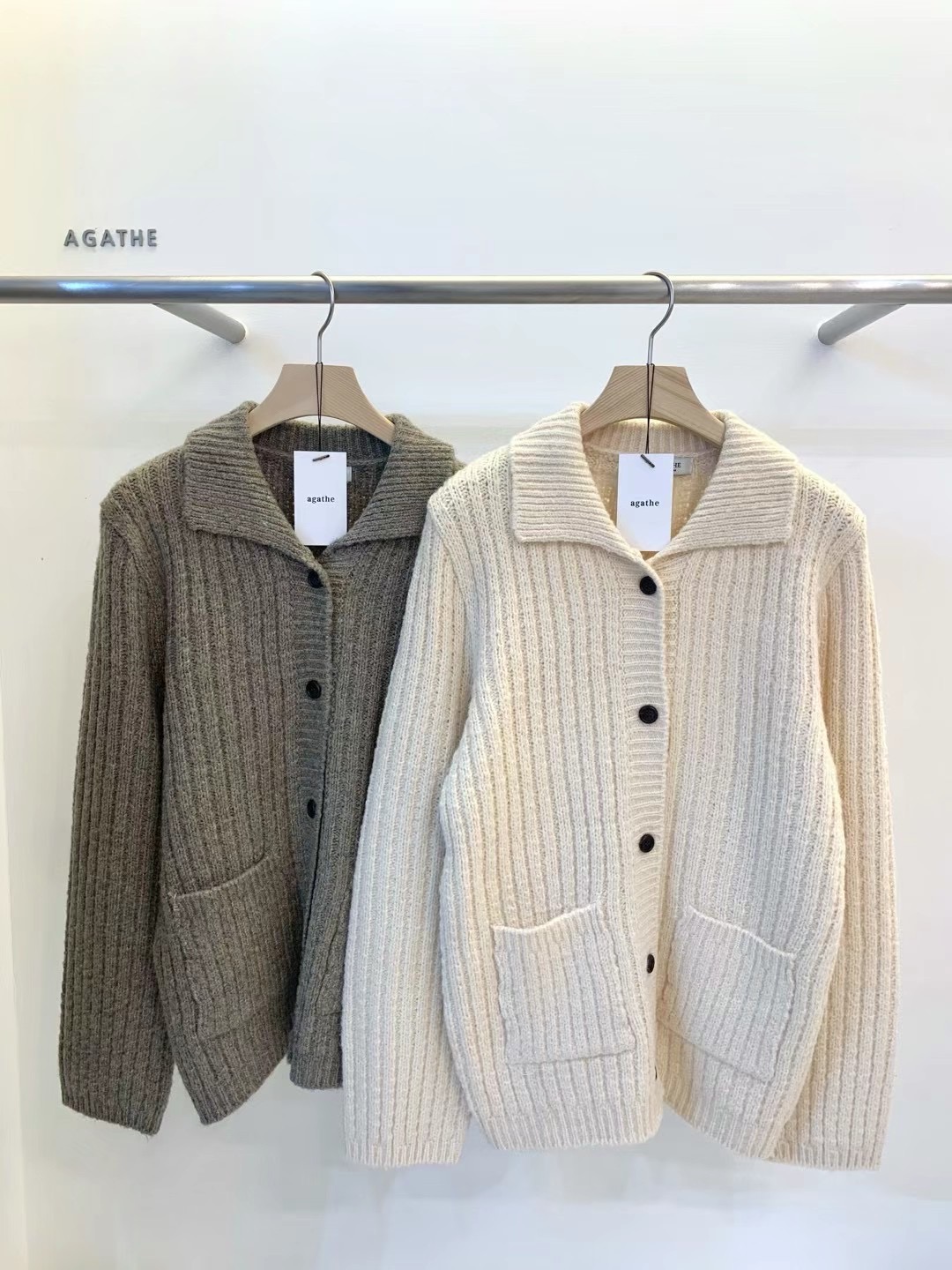 AGATHE東大門實拍女裝新品職業時尚真品休閑25春夏推薦針織衫AGATHE針織衫