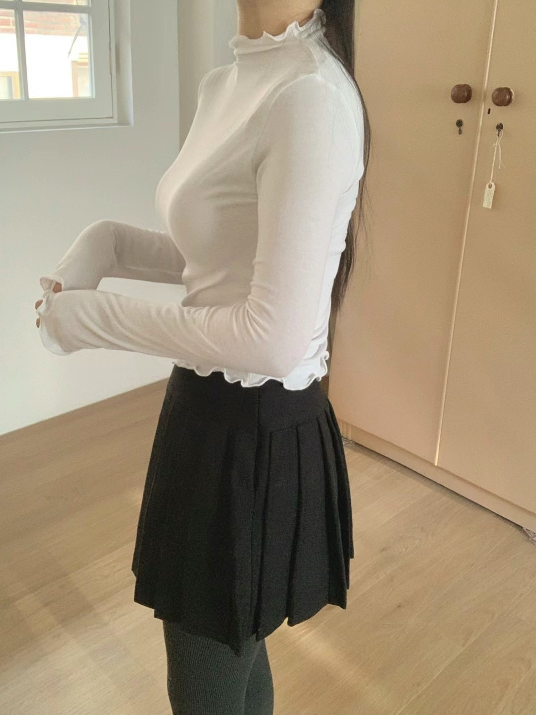 AGATHE東大門實拍女士新品人氣25春夏時尚真品休閑熱賣長袖T恤AGATHE長袖T恤