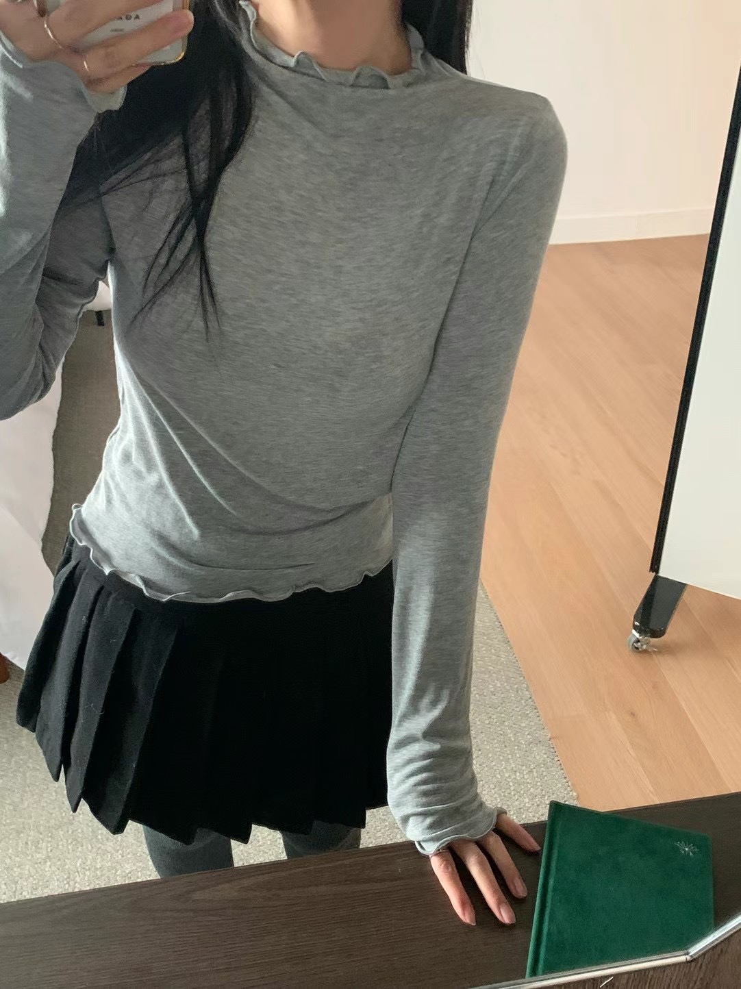 AGATHE東大門實拍女士新品人氣25春夏時尚真品休閑熱賣長袖T恤AGATHE長袖T恤