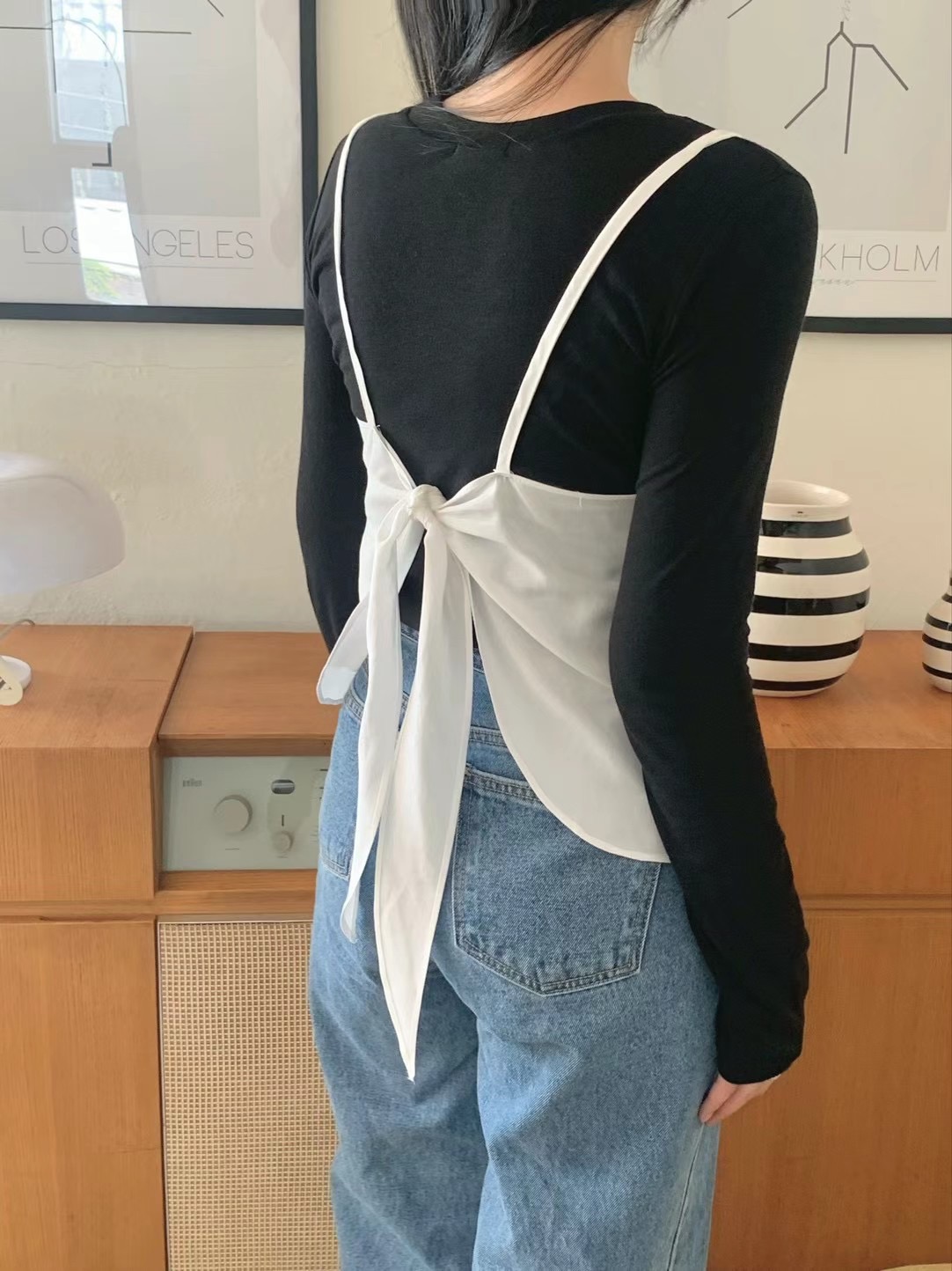 AGATHE東大門代購女士新品人氣熱賣推薦時尚吊帶背心不含內搭AGATHE吊帶/背心