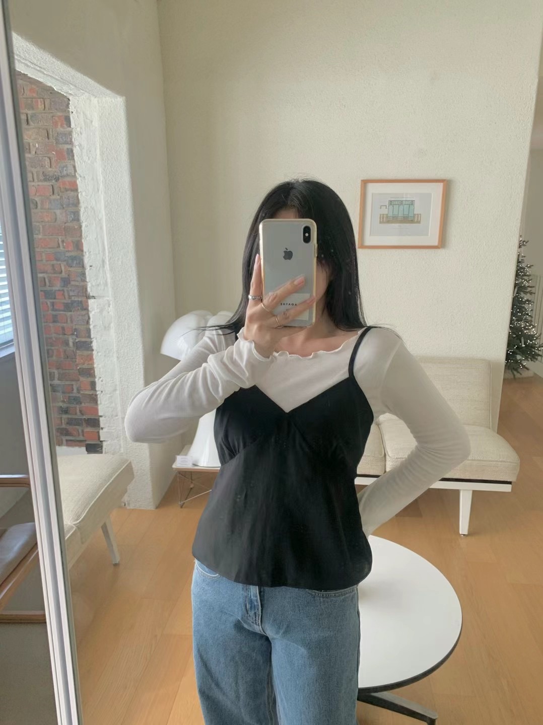 AGATHE東大門代購女士新品人氣熱賣推薦時尚吊帶背心不含內搭AGATHE吊帶/背心