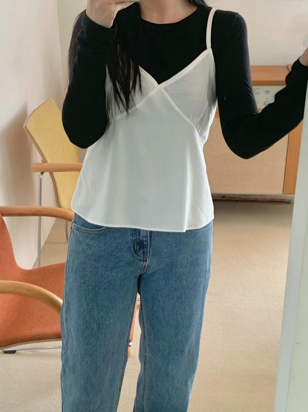 AGATHE東大門代購女士新品人氣熱賣推薦時尚吊帶背心不含內搭AGATHE吊帶/背心圖色2