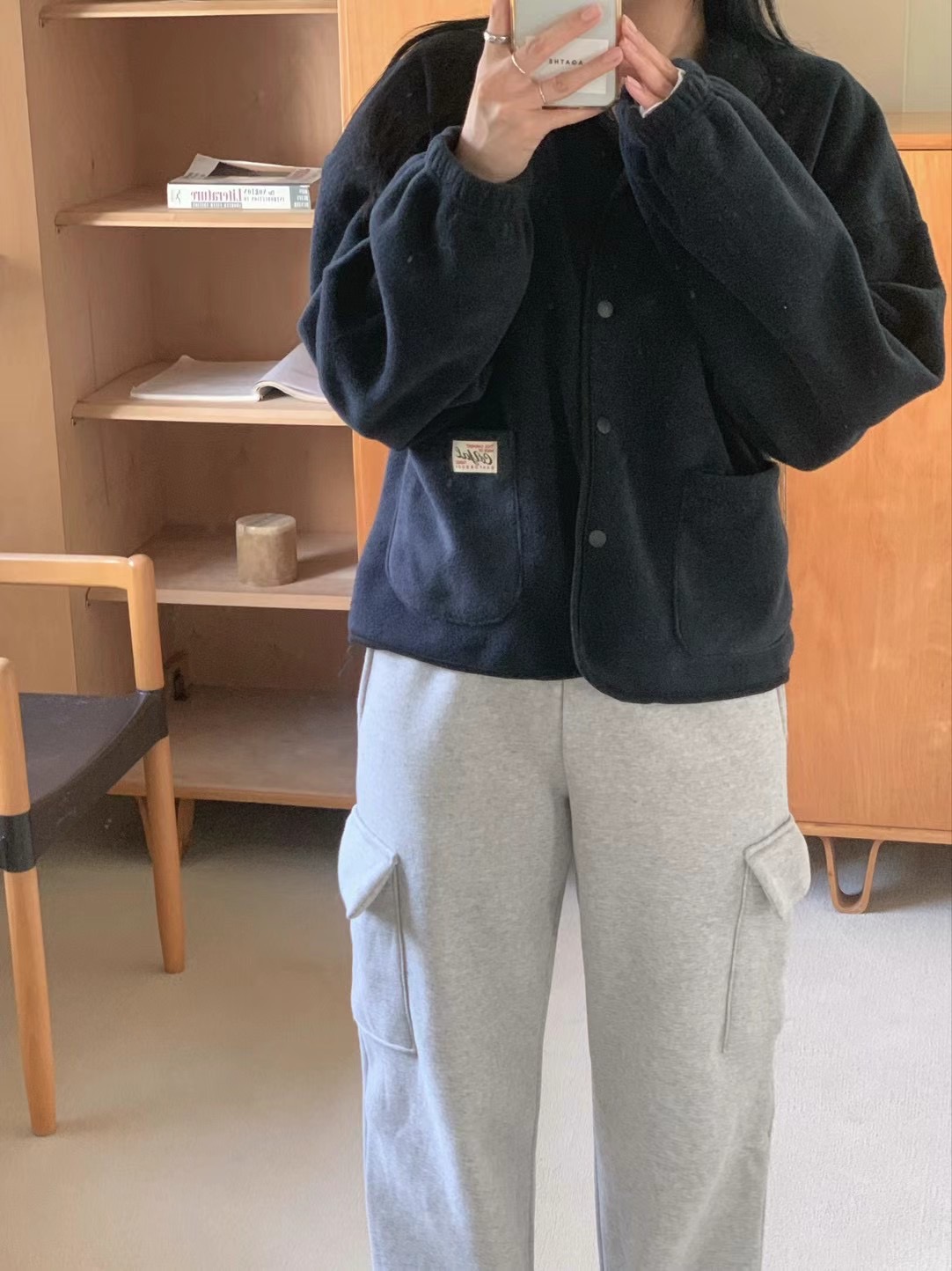 AGATHE東大門代購女裝新品人氣熱賣推薦時尚真品衛衣抓絨拉鏈AGATHE衛衣